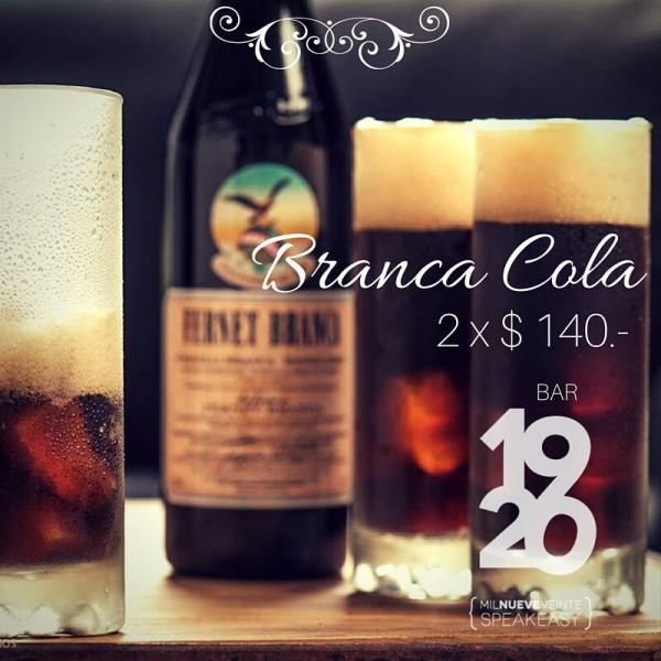  Los jueves de #1920 son para que disfruten el 2 x 1 de Fernet Cola!