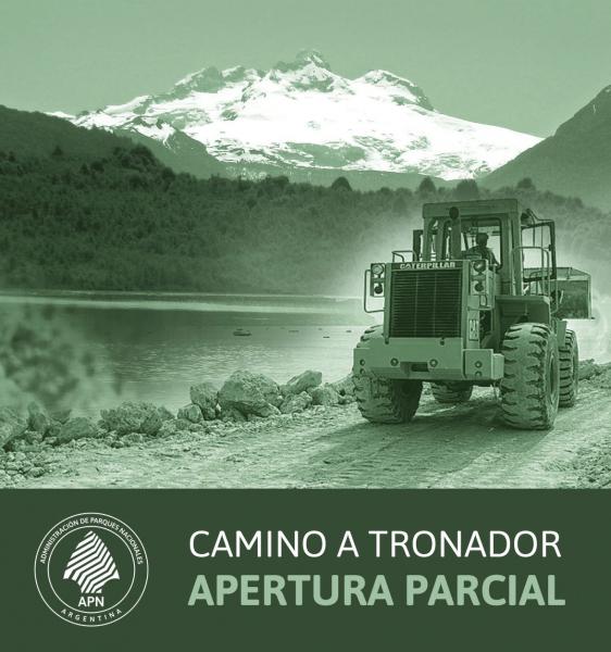 Apertura parcial del 6 al 21 de abril  por obras en el camino a Cerro Tronador