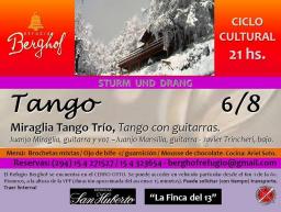 Miraglia Tango Tr&iacute;o. Ciclo de M&uacute;sica en el Refugio Berghof