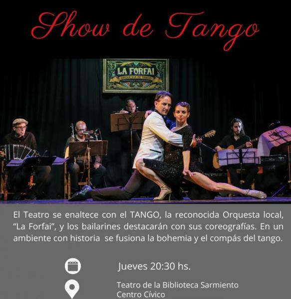 Show de Tango - Orquesta La Forfai- Biblioteca Sarmiento