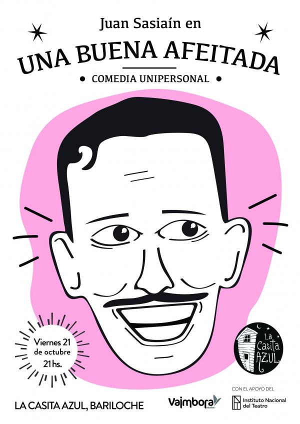 Comedia Unipersonal "Una Buena Afeitada" por Juan Sasiain 