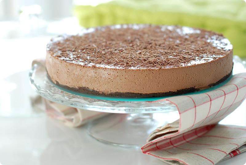 Cheesecake de chocolate apto celiacos