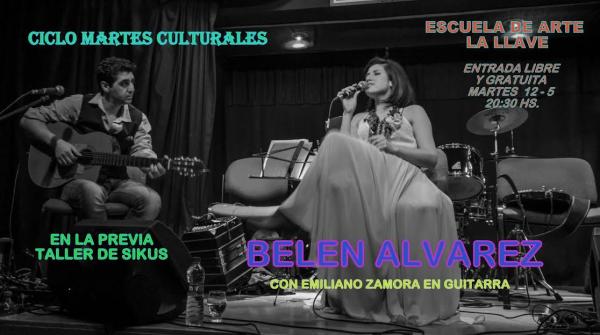 Bel&eacute;n Alvarez gratis en Martes Culturales en La Llave