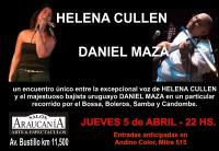 HELENA CULLEN y DANIEL MAZA, Bossa, Boleros, Samba y Candombe