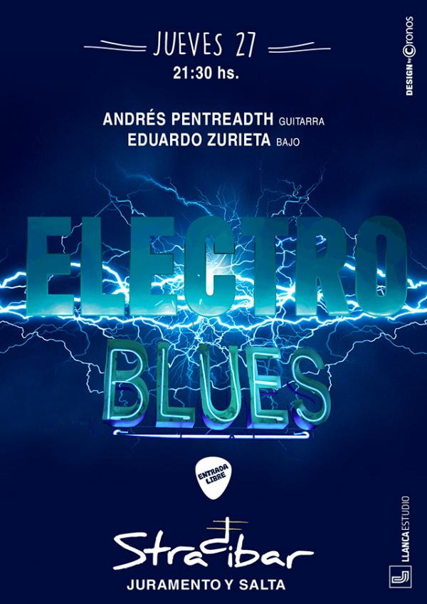 ELECTROBLUES en STRADIBAR, Andres Pentreath y Eduardo Zurieta