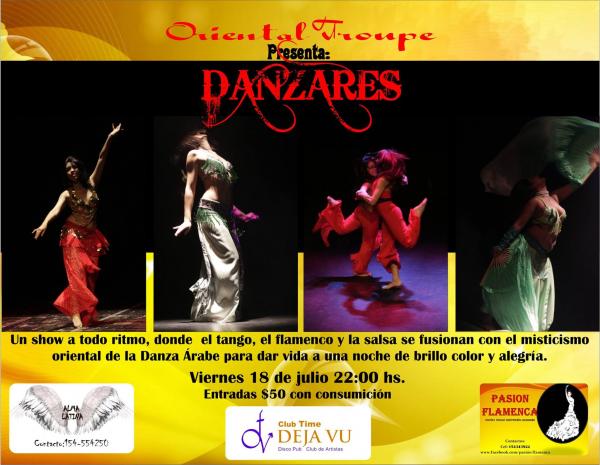 DANZARES, Fusion de Danzas Arabes con Flamenco, Tango y Salsa