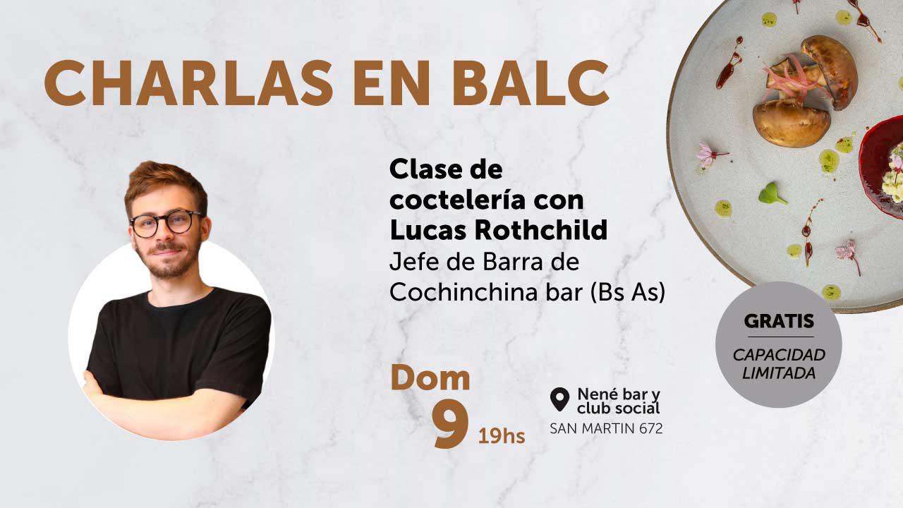 Clase de cocteler&iacute;a con Lucas Rothchild