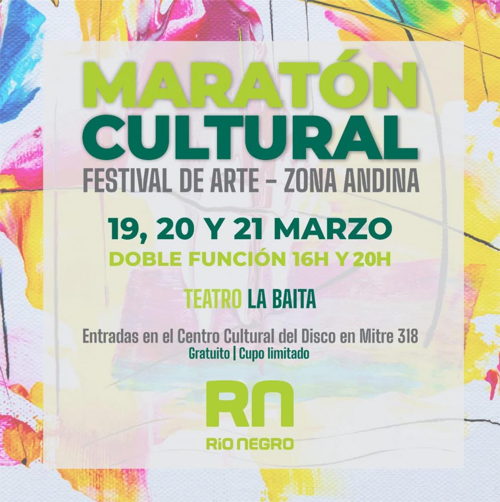 Marat&oacute;n Cultural: Festival de Arte en Bariloche