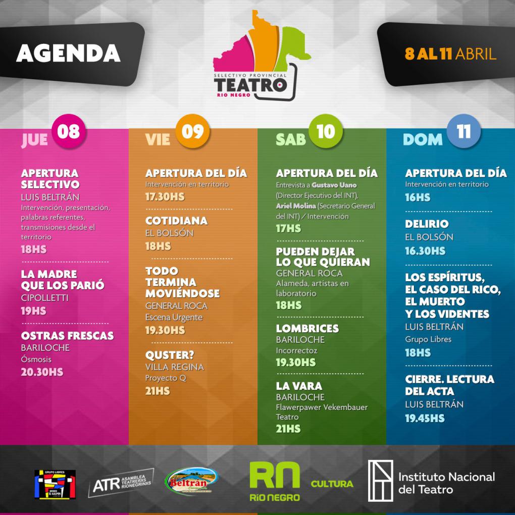 Selectivo Provincial de Teatro en vivo por streaming