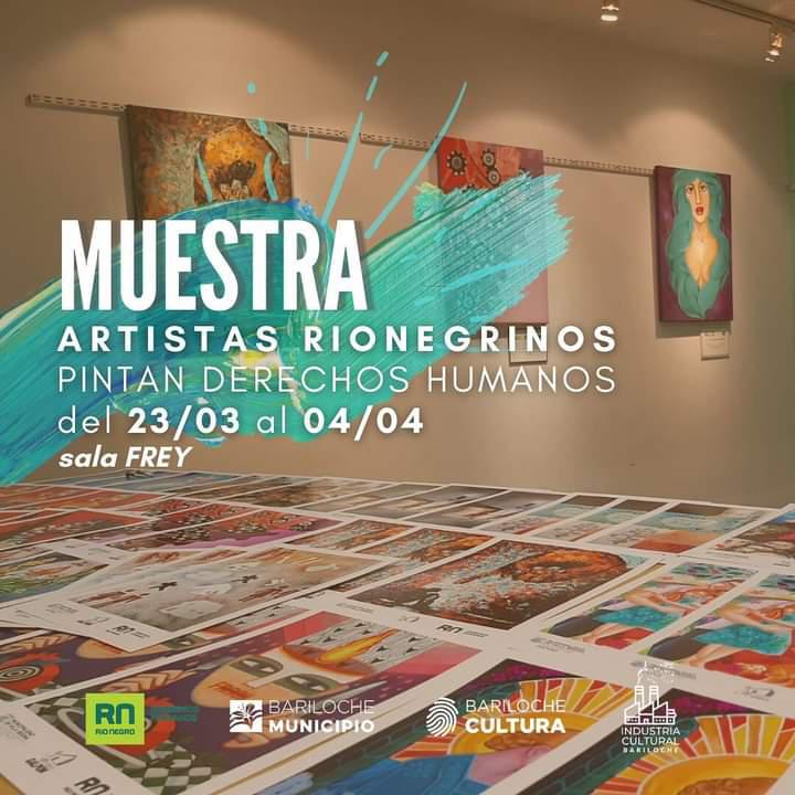 Muestra artistas Rionegrinos: Pintan derechos humanos