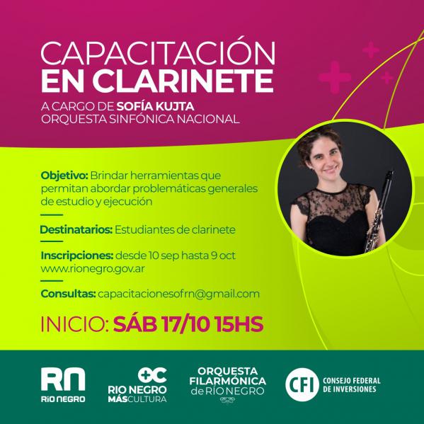 Capacitaci&oacute;n para estudiantes de clarinete