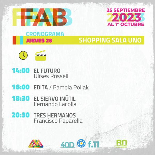 FAB CRONOGRAMA JUEVES 28 SHOPPING SALA UNO