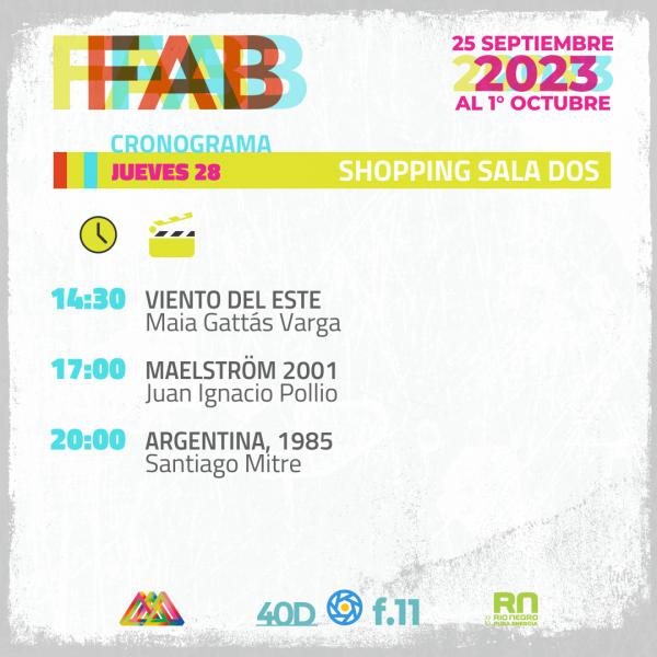 FAB CRONOGRAMA JUEVES 28 SHOPPING SALA DOS