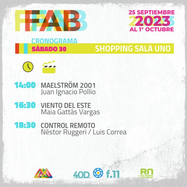 FAB CRONOGRAMA S&Aacute;BADO 30 SHOPPING SALA UNO