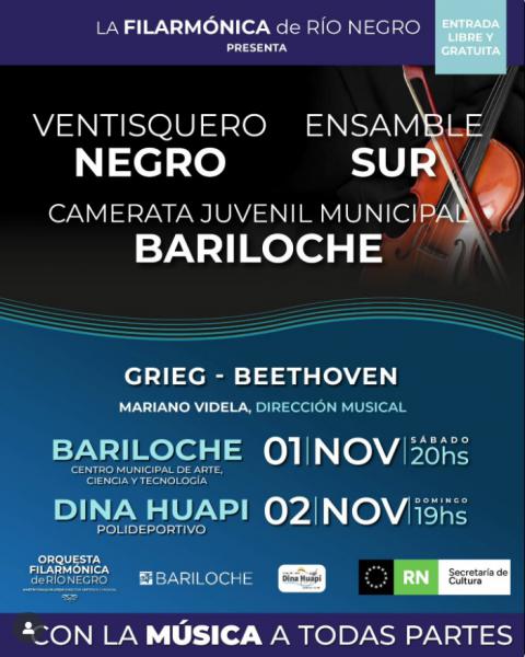 VENTISQUERO NEGRO: GRIEG - BEETHOVEN  DIRIGIDA POR MARIANO VIDELA,