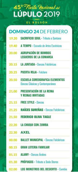 Eventos de domingo en El Bols&oacute;n