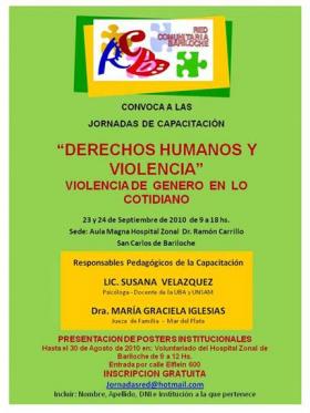 Jornadas: Derechos humanos y violencia de genero