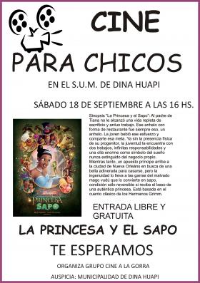 Cine en Dina huapi - La princesa y el sapo