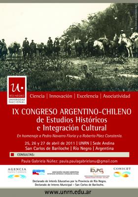 IX Congreso Argentino Chileno de Estudios Hist&oacute;ricos e Integraci&oacute;n Cultural