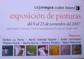 Caja negra Cubo Blanco - Muestra Colectiva de pinturas