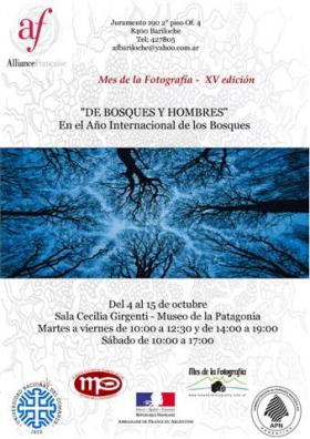 Presentaci&oacute;n de la muestra "De Bosques y Hombres" organizada por la Alianza Francesa de Bariloche y el Mes de la Fotograf&iacute;a