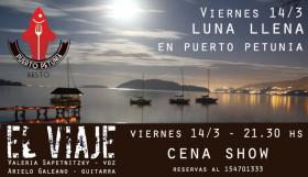EL VIAJE" somos Valeria Sapetnitzky en voz y Arielo Galeano en guitarra.