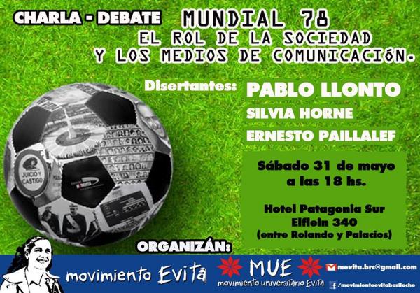 Charla Debate: "Mundial 78, el rol de la sociedad y los medios de comunicaci&oacute;n"