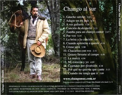 Chango Mac Donald presenta "CHANGO al SUR" su nuevo disco