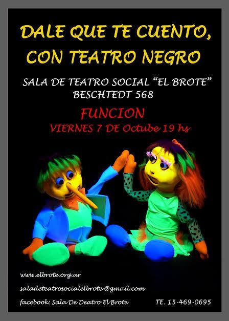  DALE QUE TE CUENTO, CON TEATRO NEGRO (para toda la familia) 