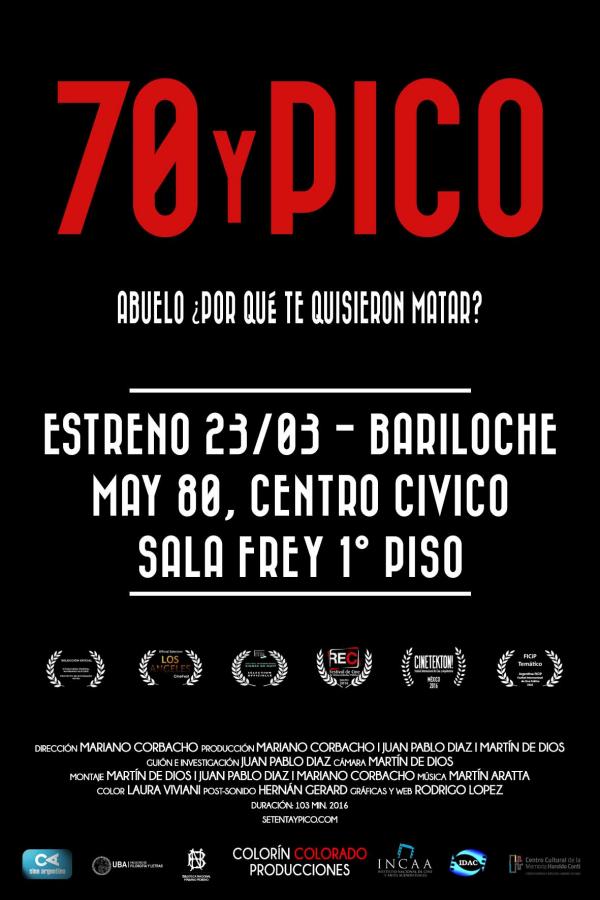 Se estrena "70 y  pico" en Bariloche