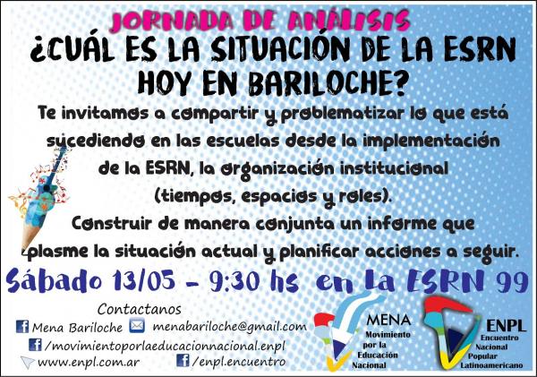 JORNADA &iquest;CU&Aacute;L ES LA SITUACI&Oacute;N DE LA ESRN HOY EN BARILOCHE?