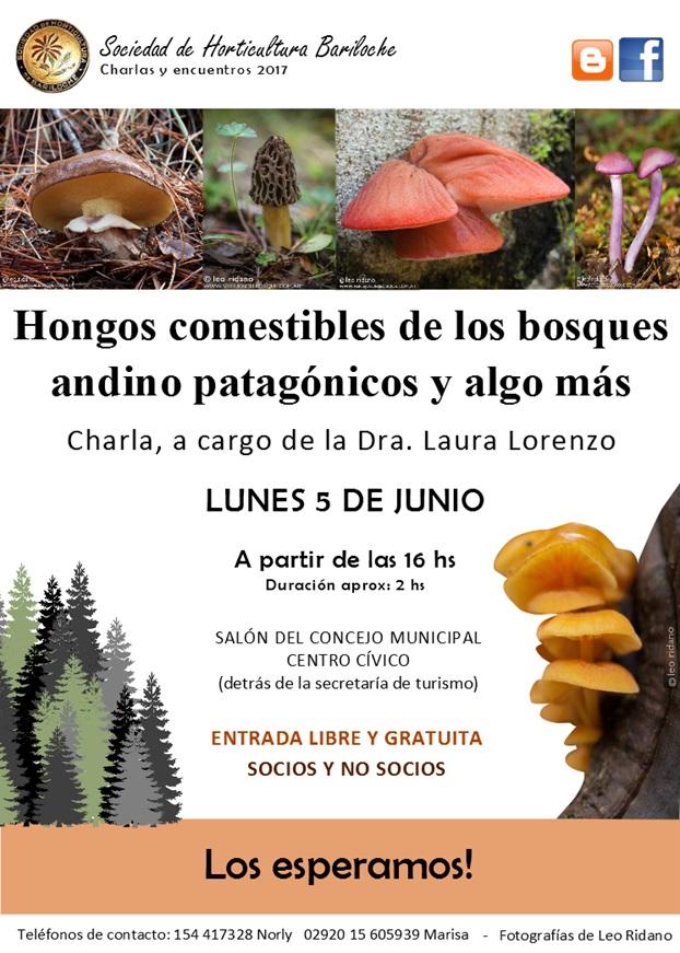 Charla: Hongos comestibles de los bosques andino patag&oacute;nicos