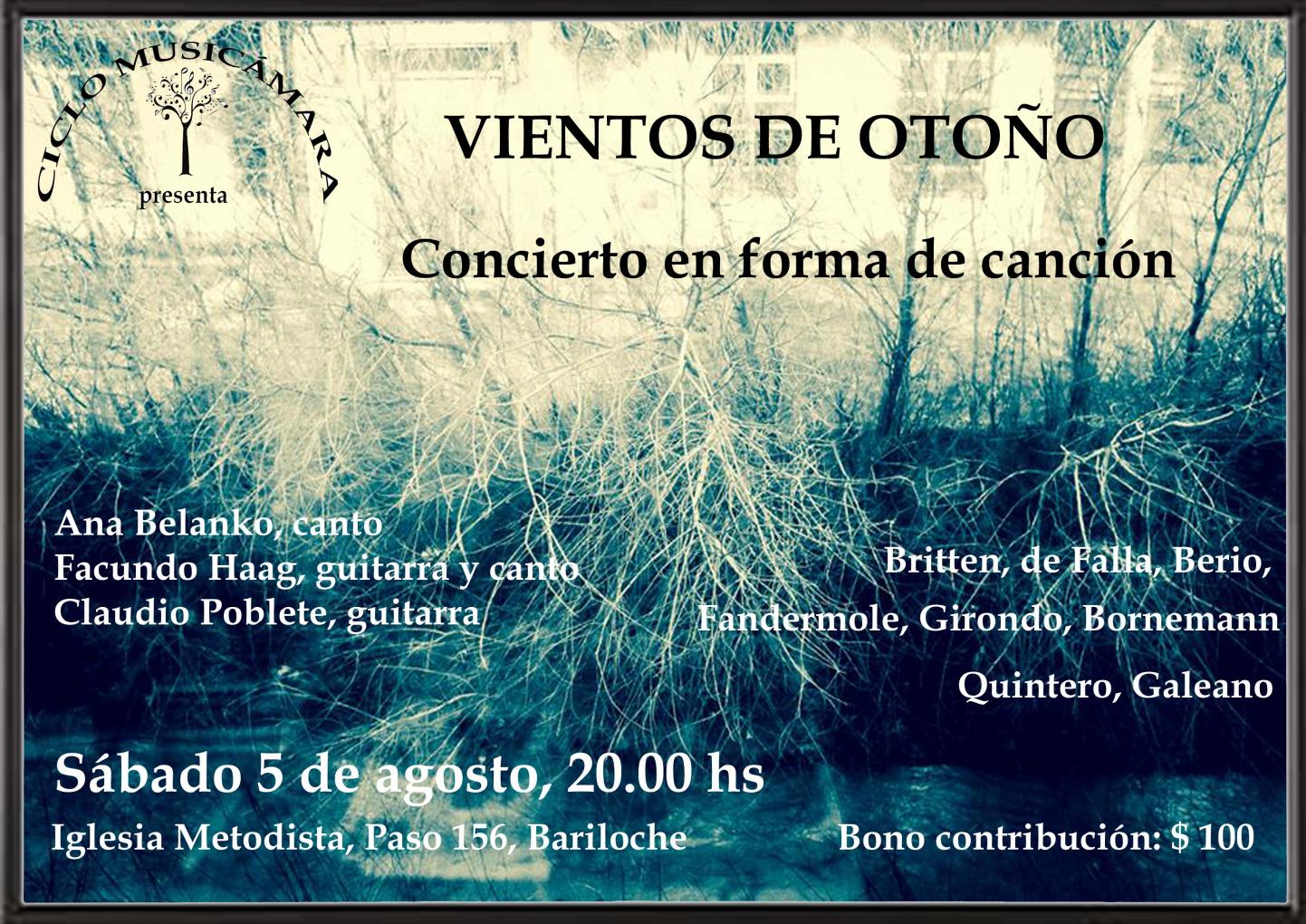 VIENTOS DE OTO&Ntilde;O:  Concierto en forma de canci&oacute;n