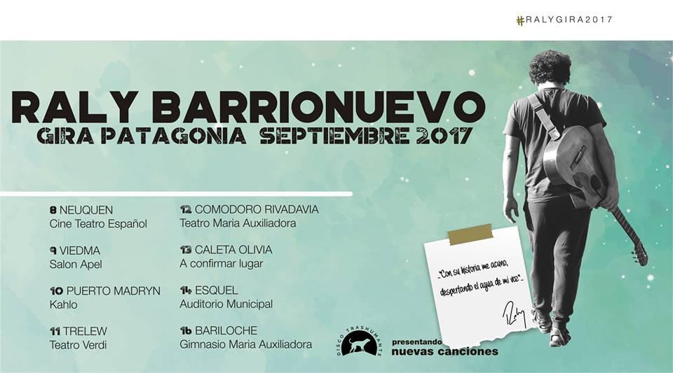 Raly Barrionuevo presenta su nuevo disco en una gira por la Patagonia