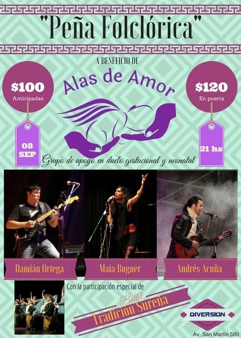 Se viene la Pe&ntilde;a folcl&oacute;rica organizada por la Fundaci&oacute;n "Alas de Amor" 