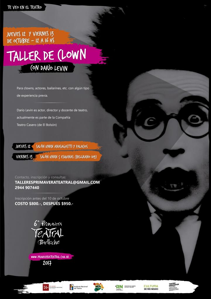 Cursos y talleres en la Primavera Teatral Bariloche