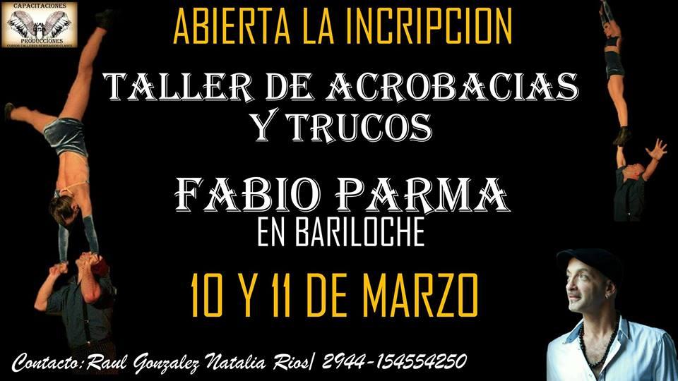 Fabio Parma taller de trucos y acrobacias Bariloche