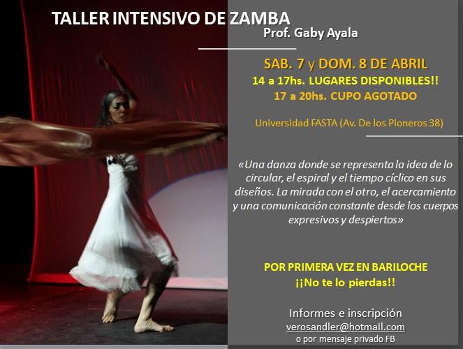 Taller intensivo de zamba con la bailarina Gabriela Ayala