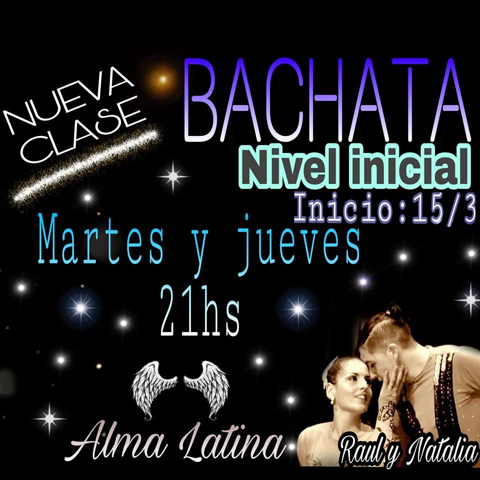 Inicio de clases Bachata nivel inicial en Alma Latina