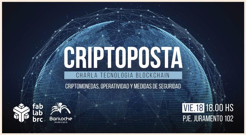 Criptoposta: charla sobre tecnolog&iacute;a Blockchain en el FabLab