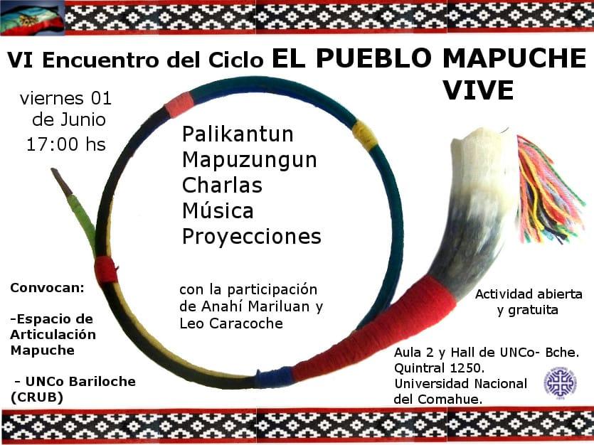 Ciclo &#147;El pueblo mapuche vive&#148;: sexto encuentro
