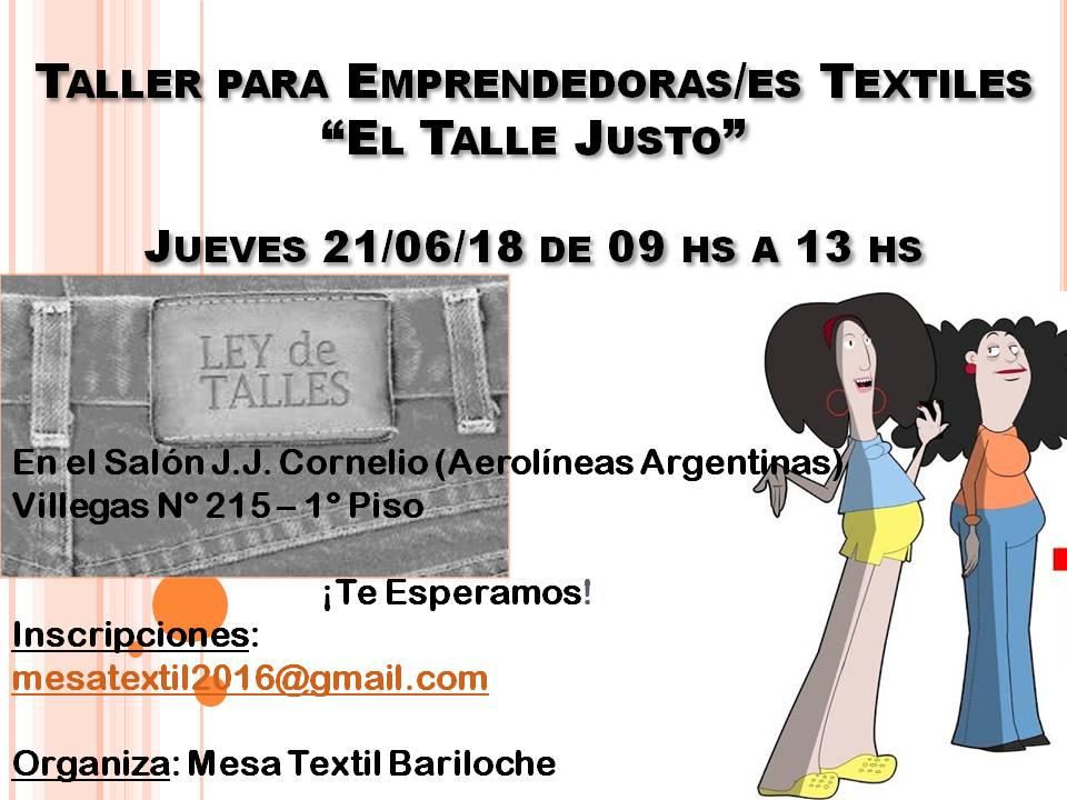 Taller para Emprendedores/as textiles &#147;El Talle Justo&#148;