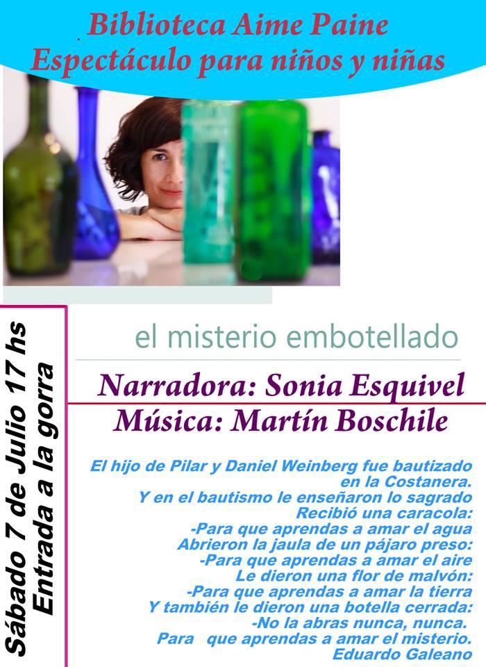 Narraci&oacute;n y m&uacute;sica: 'El misterio embotellado'