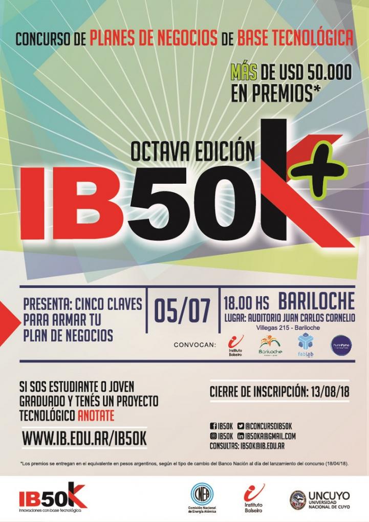 Charla en Bariloche. IB50K: &#147;5 claves para armar tu plan de negocios"