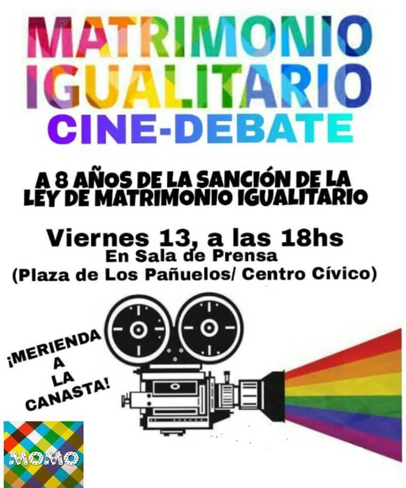 Cine-debate a 8 a&ntilde;os de la sanci&oacute;n de la ley de Matrimonio Igualitario