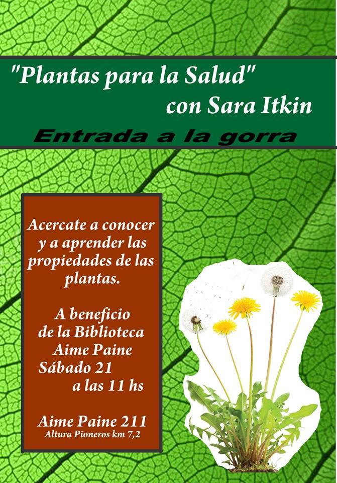 'Plantas para la salud' con Sara Itkin en la Biblioteca Aim&eacute; Pain&eacute;