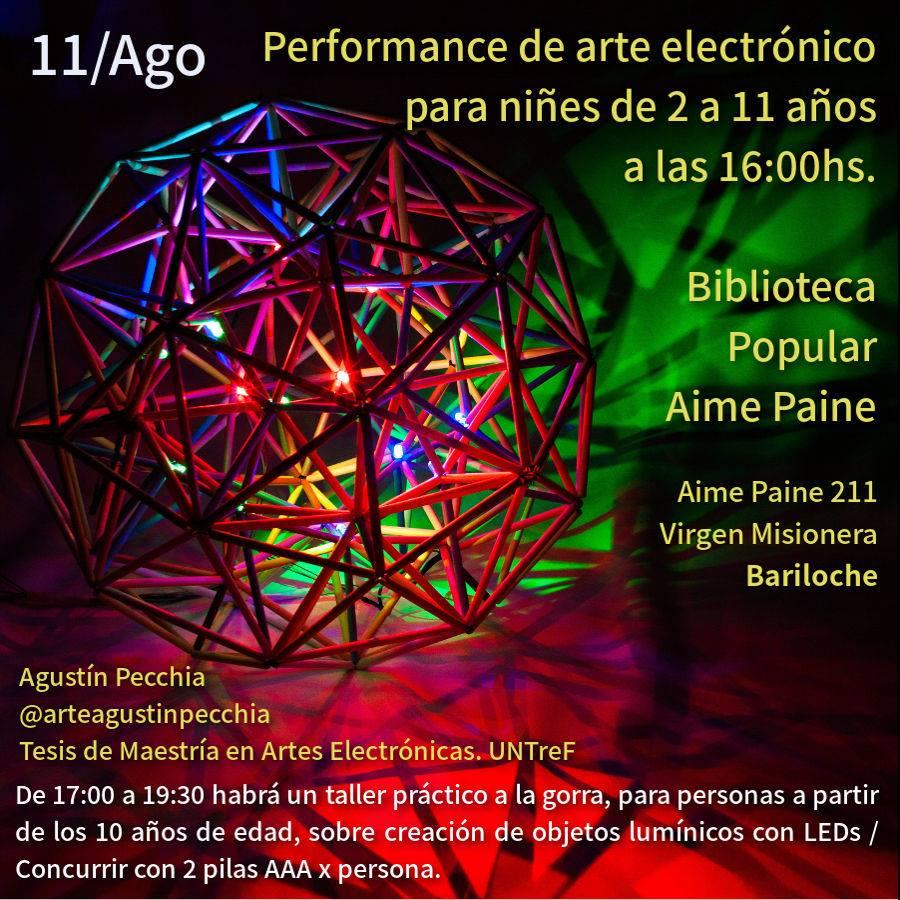 Performance y taller de arte electr&oacute;nico para ni&ntilde;xs