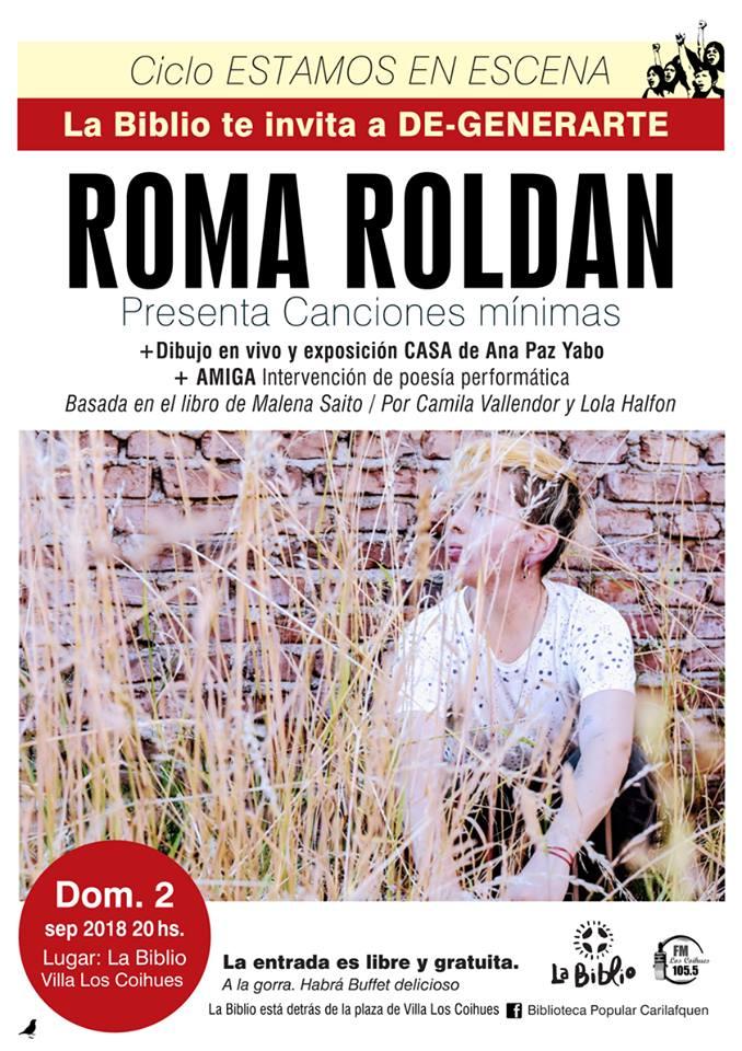 Ciclo 'Estamos en escena': Roma Rold&aacute;n presenta Canciones M&iacute;nimas