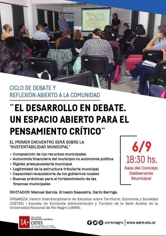 Ciclo de reflexi&oacute;n: 'El desarrollo en debate. Un espacio abierto para el pensamiento cr&iacute;tico'