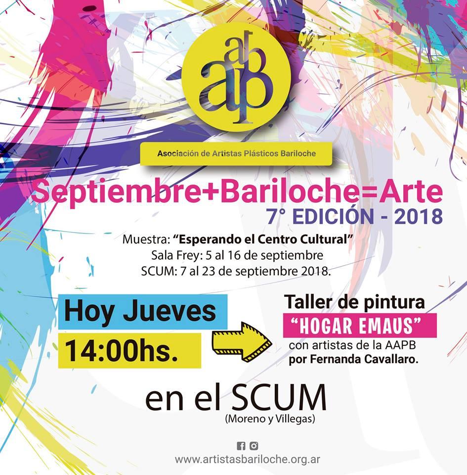 Septiembre+Bariloche=Arte: Taller de pintura del Hogar Ema&uacute;s